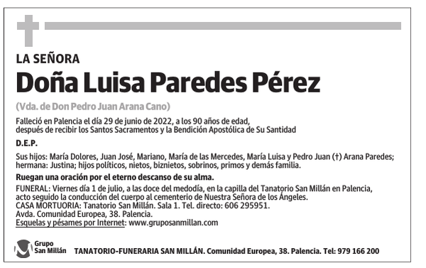 Doña Luisa Paredes Pérez