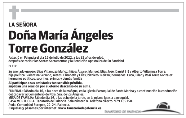 Doña María Ángeles Torre González