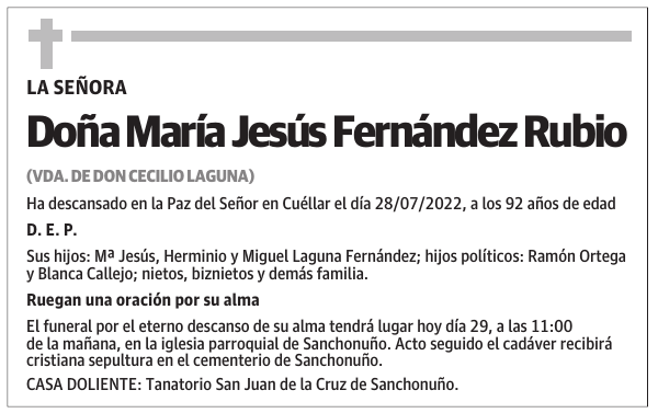 Doña María Jesús Fernández Rubio