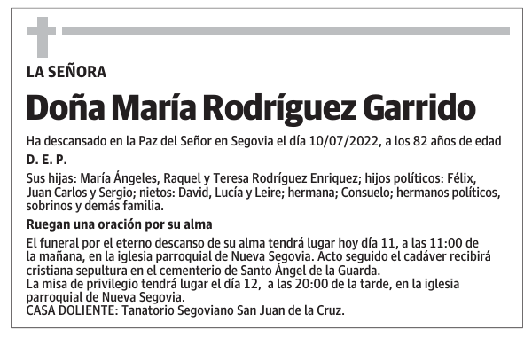 Doña María Rodríguez Garrido