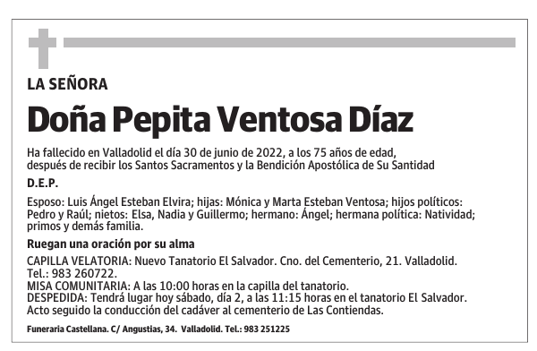 Doña Pepita Ventosa Díaz