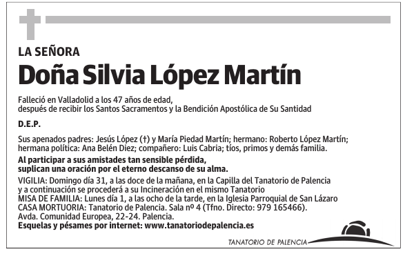 Doña Silvia López Martín