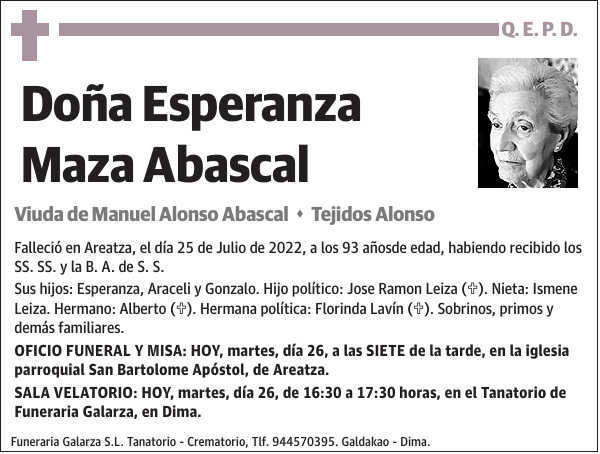 Esperanza Maza Abascal