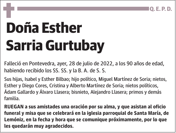 Esther Sarria Gurtubay