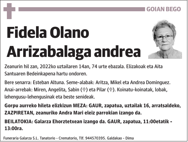 Fidela Olano Arrizabalaga
