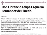 Florencio  Felipe  Ezquerra  Fernández  de  Pinedo