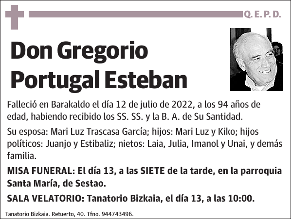 Gregorio Portugal Esteban