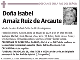 Isabel  Arnaiz  Ruiz  de  Arcaute