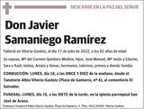 Javier  Samaniego  Ramírez