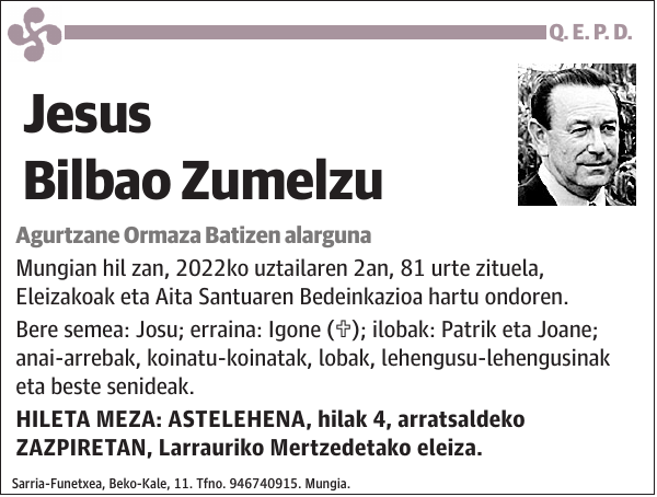 Jesus Bilbao Zumelzu