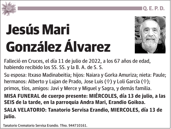 Jesús Mari González Álvarez