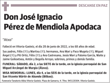 José  Ignacio  Pérez  de  Mendiola  Apodaca