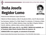 Josefa  Regidor  Lomo