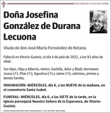 Josefina  González  de  Durana
