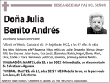 Julia  Benito  Andrés