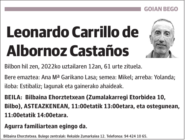 Leonardo Carrillo de Albornoz Castaños