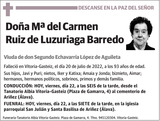 Mª  del  Carmen  Ruiz  de  Luzuriaga  Barredo