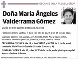 María  Ángeles  Valderrama  Gómez