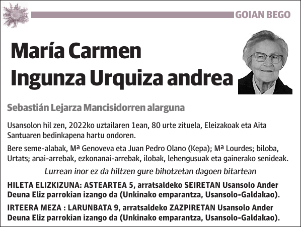 María Carmen Ingunza Urquiza