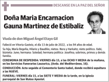 Maria  Encarnacion  Gauna  Martinez  de  Estibaliz