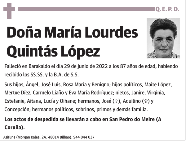 María Lourdes Quintás López