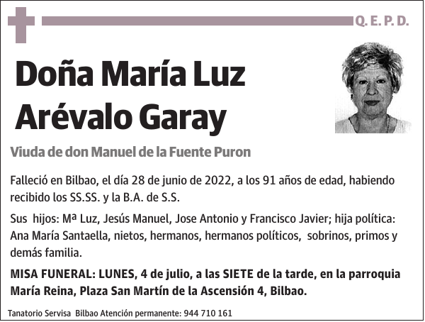 María Luz Arévalo Garay