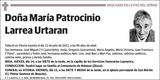 María  Patrocinio  Larrea  Urtaran
