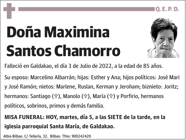 Maximina Santos Chamorro