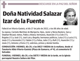 Natividad  Salazar  Izar  de  la  Fuente