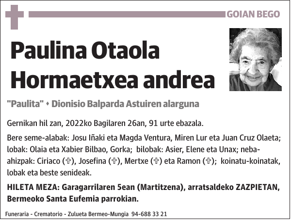 Paulina Otaola Hormaetxea