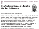 Prudencio  Ruiz  de  Arechavaleta  Martínez  de  Maturana