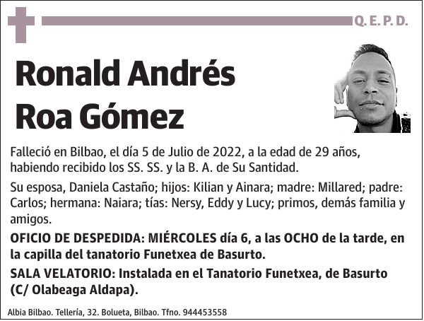 Ronald Andrés Roa Gómez