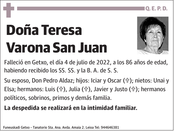 Teresa Varona San Juan