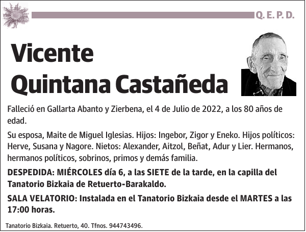 Vicente Quintana Castañeda