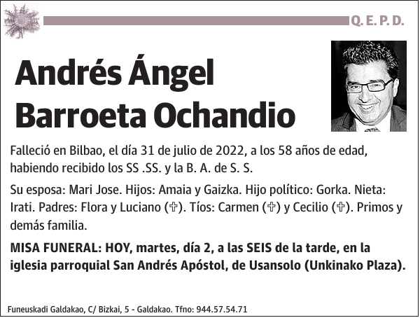 Andrés Ángel Barroeta Ochandio