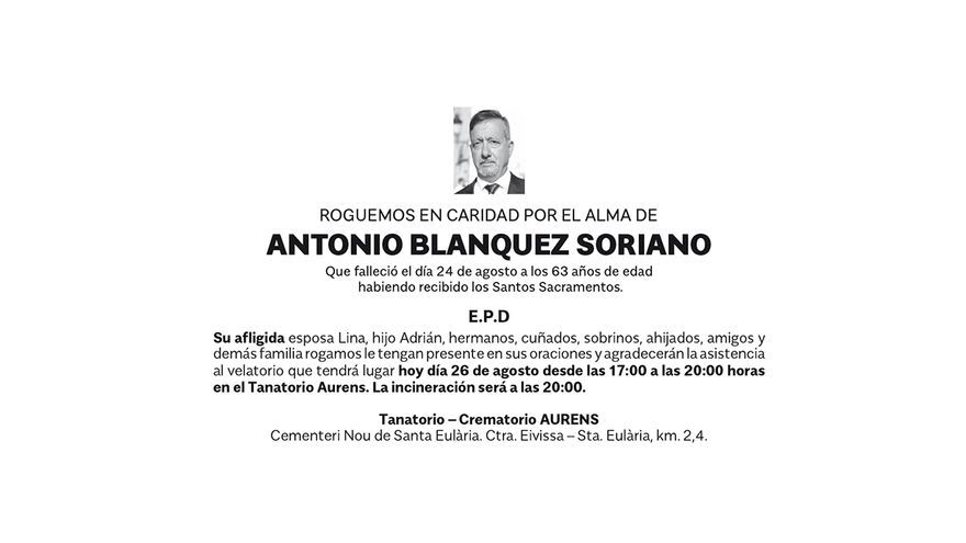 Antonio  Blánquez  Soriano