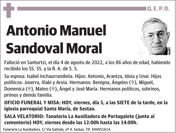 Antonio Manuel Sandoval Moral
