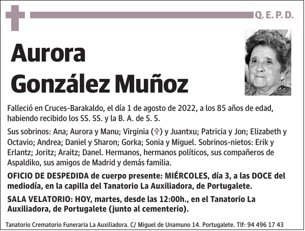 Aurora González Muñoz