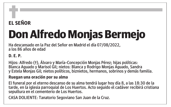 Don Alfredo Monjas Bermejo