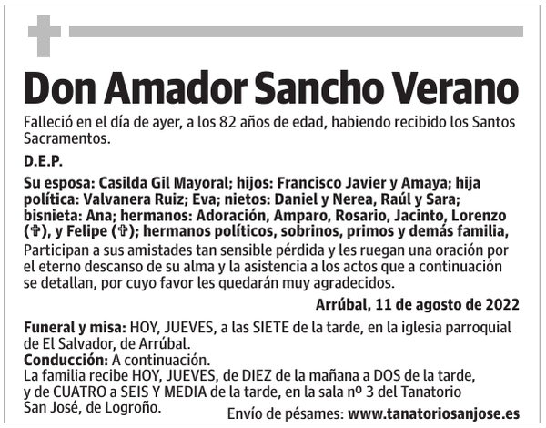 Don  Amador  Sancho  Verano