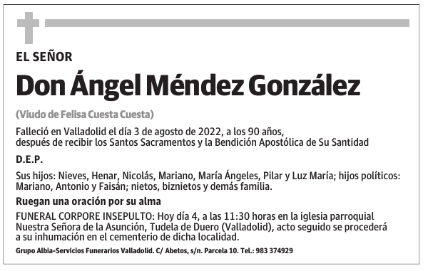Don Ángel Méndez González