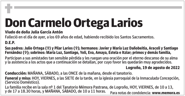 Don  Carmelo  Ortega  Larios