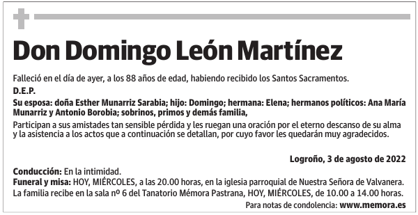 Don  Domingo  León  Martínez