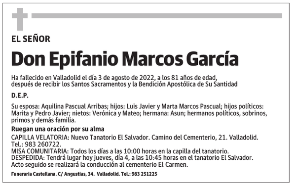 Don Epifanio Marcos García