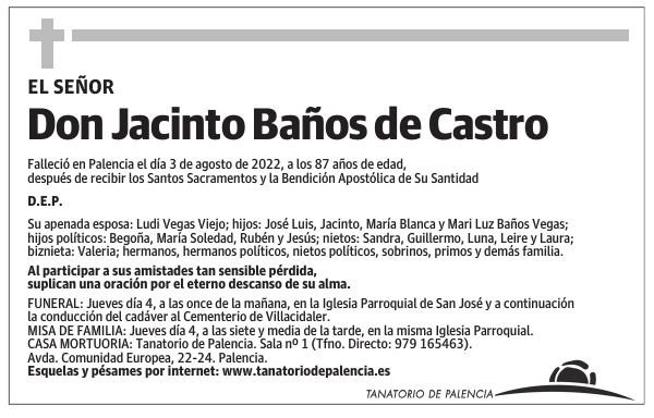 Don Jacinto Baños de Castro