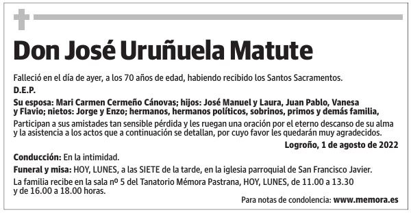 Don  José  Uruñuela  Matute
