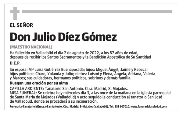Don Julio Díez Gómez