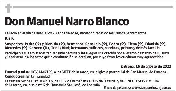 Don  Manuel  Narro  Blanco
