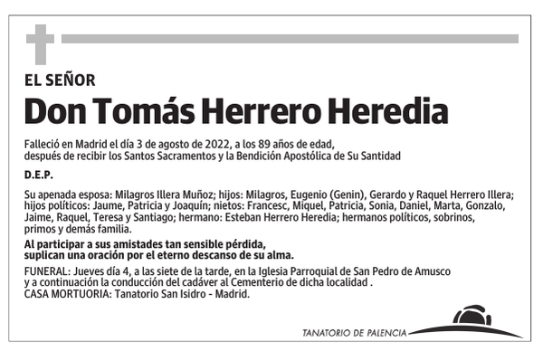 Don Tomás Herrero Heredia