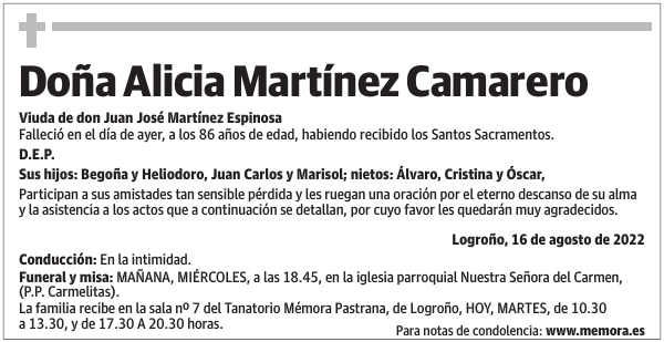 Doña  Alicia  Martínez  Camarero